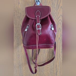 Genuine Italian Leather Backpack - Small